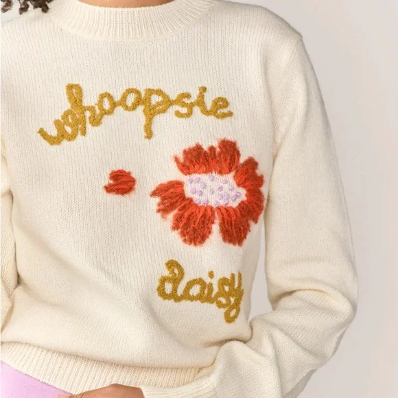 Lingua Franca whoopsie daisy pullover s